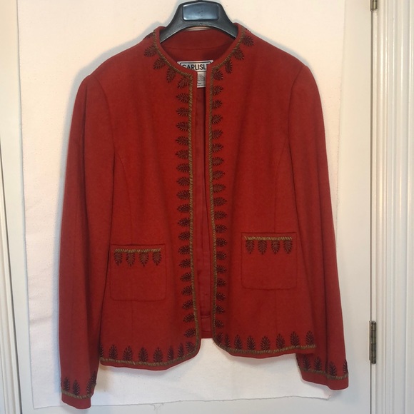Carlisle Wool Rust Jacket, Size 14 - Picture 4 of 6